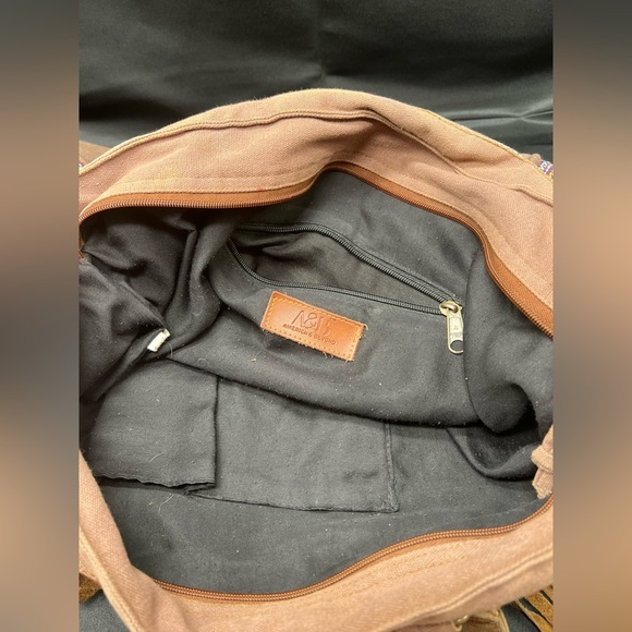 American & Beyond tapestry boho hippie tote bag. (PB2) - Picture 5 of 6